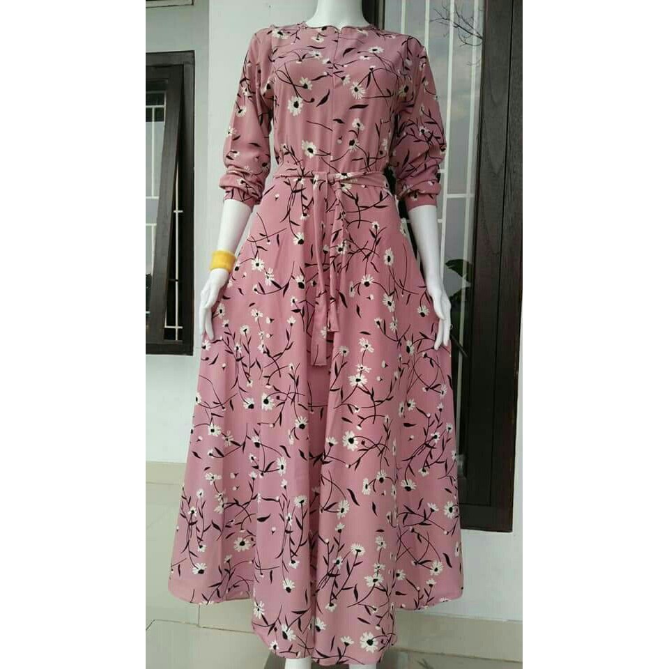 FWG - MAXI MONALISA / MAXY MOTIF BUNGA / MAXY HIJAB TERBARU WANITA / HIJAB WANITA TERBARU