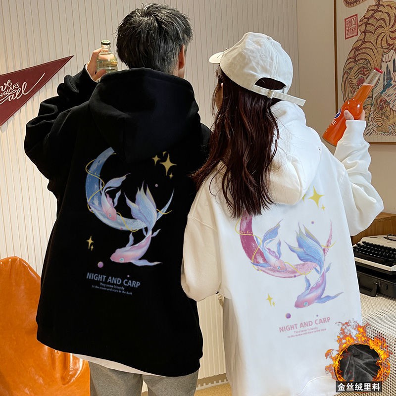 PROMO COD Hoodie Couple Pasangan Pria Wanita Trift Crop Hoodie Jamper Jemper Switer Hoedie Hodiie Hodei Sweter Couple Cople Coupel Claw money couple Hoodie sweater Plush thickened lazy sCLAW MONEY