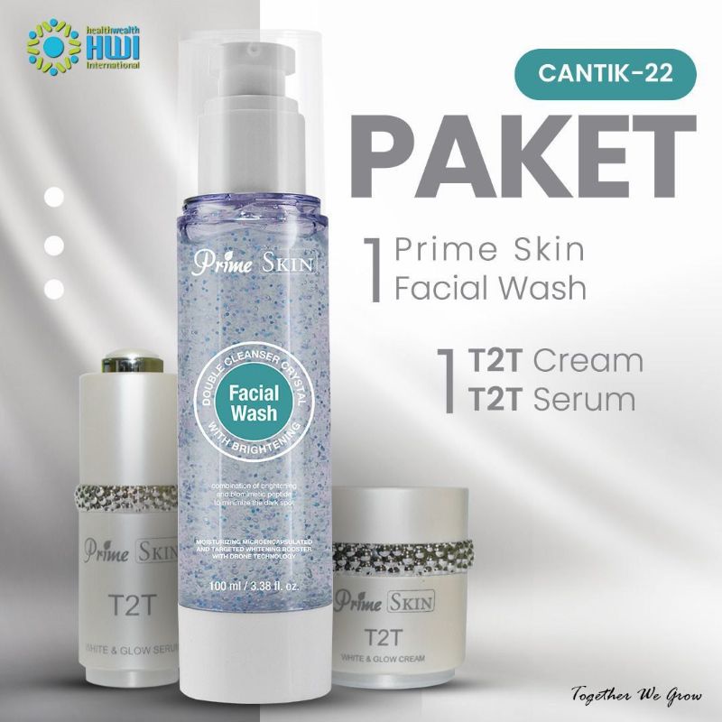 paket cantik hwi t2t cream t2t serum dan facial wash