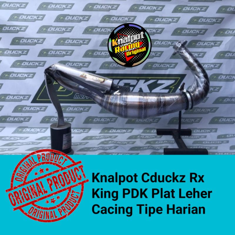 Knalpot Cduckz RX King PDK Leher Cacing Harian Original