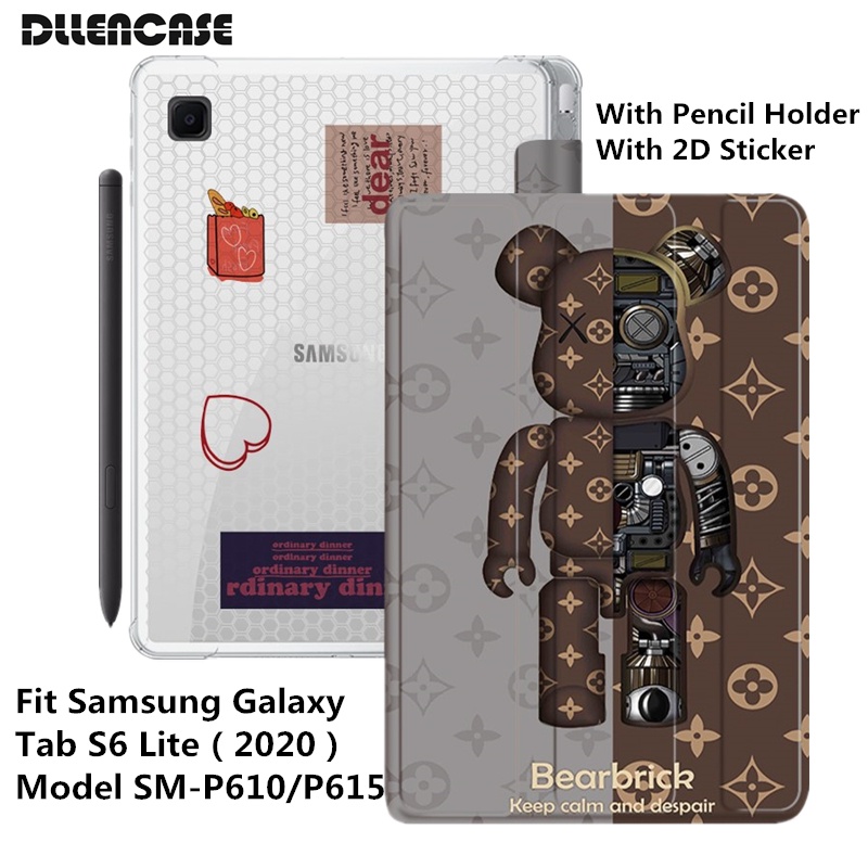 Dllencase Samsung Galaxy Tab S6 Lite 10.4 2020 Model SM-P610 SM-P615 Dengan Holder Pen Shockproof A314