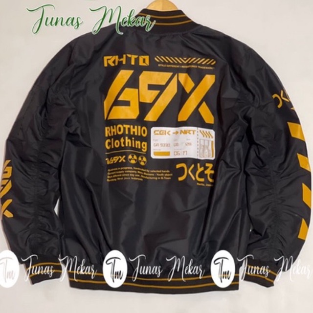 JAKET BOMBER TASLAN PARASUT FULL SABLON BRAND ROTHIO