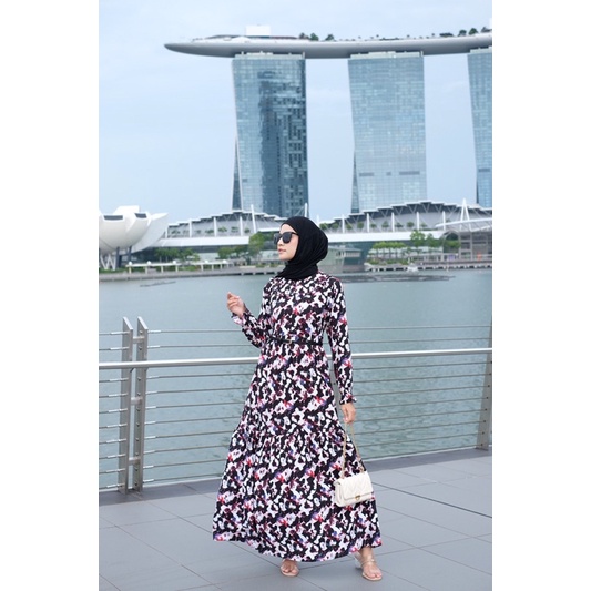 Ounadoutfit Mamba dress wanita premium | dress motif rayon | dress cewek mamba | dress kece kekinian | dress motif abstrak | homedress rayon premium | outfit cewek mamba