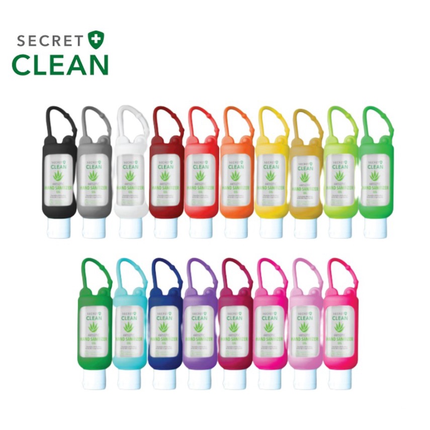 HAND SANITIZER SECRET CLEAN GEL SPRAY FREE GANTUNGAN SILICON