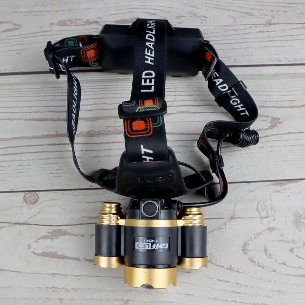 Senter Headlamp Cree XM-L 3T6 10000 Lumens / Senter Kepala Luby LED 5 Mode Senter Anti Air Jarak Jauh 100 Watt / Headlamp Senter Outdoor Adventure Hiking Pendaki Gunung Cahaya Putih / Senter Cas Casan usb Tahan Lama / Lampu Kepala Sorot Jauh LED Murah Ori