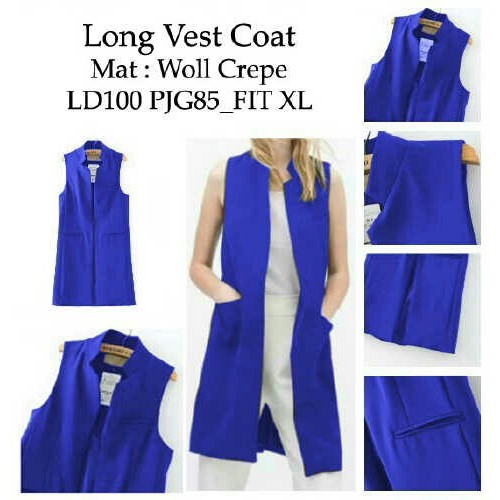 LONG VEST / MANTEL WANITA / TERPOPOLER TERLARIS TERMURAH