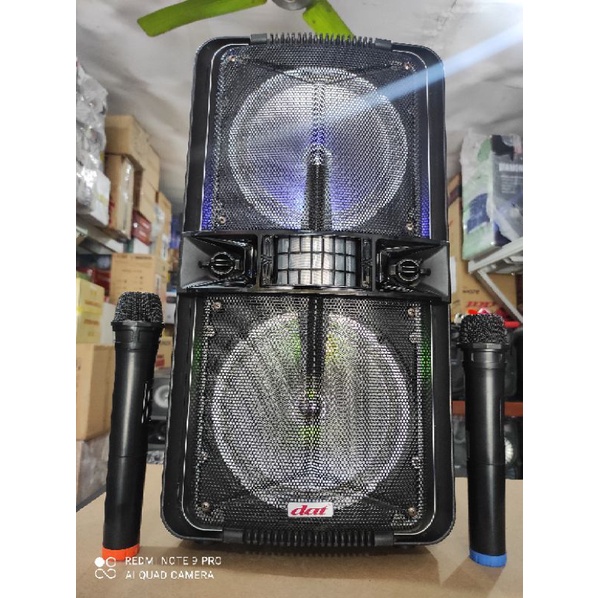 PROMO PORTABLE SPEAKER SPIKER DAT SALON KOPER AKTIF BLOUTHOT KARAOKE DAT 8 IN INC INCI INCH INCHI X2