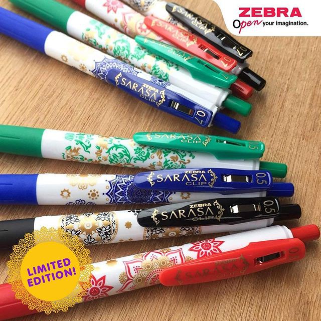 PULPEN GEL SARASA CLIP 0.5 ARABESQUE LIMITED EDITION ZEBRA