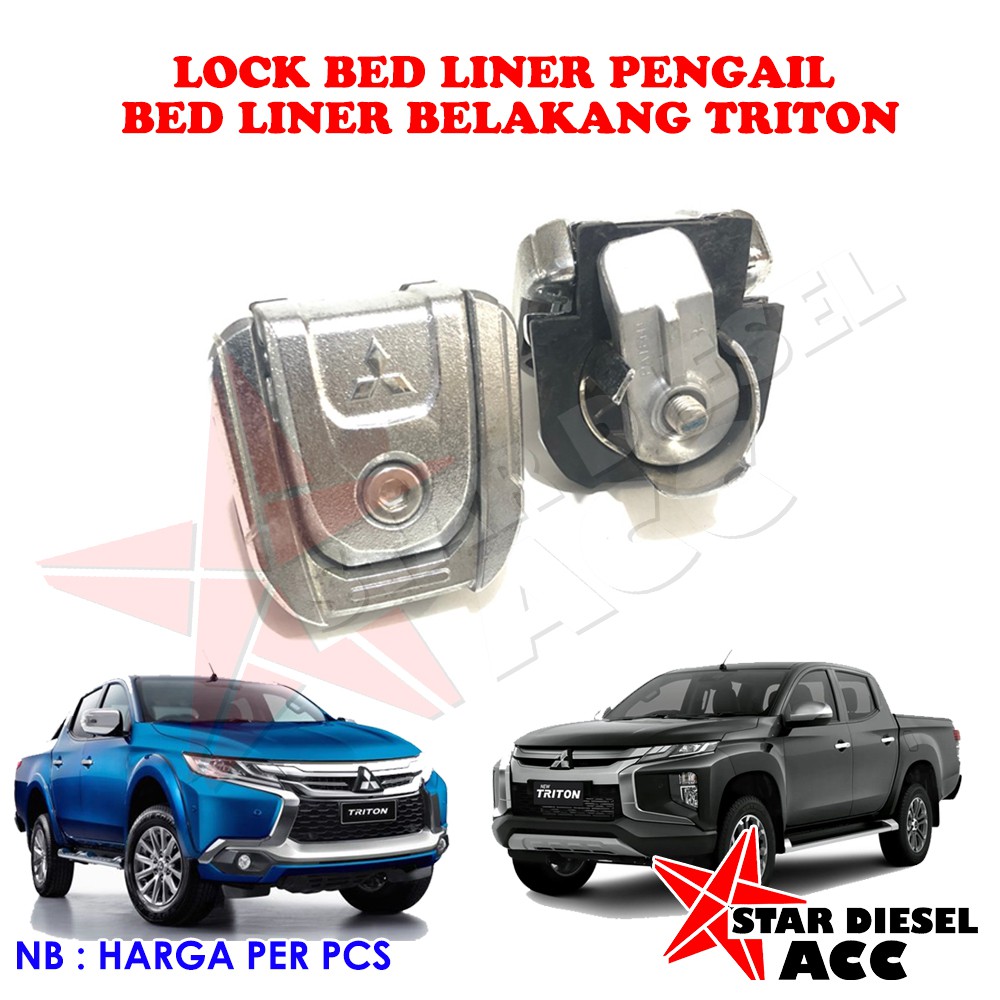 SHACKLE TRITON MITSUBISHI TRITON ASLI KAIL BAK BED LINER LOCK BED LINER TRITON
