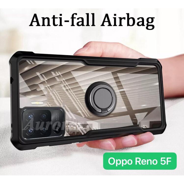 Case Oppo Reno 6 5G 6 4G Versi Indonesia Terbaru Softcase Bening Armor Clear RIng Standing Premium S
