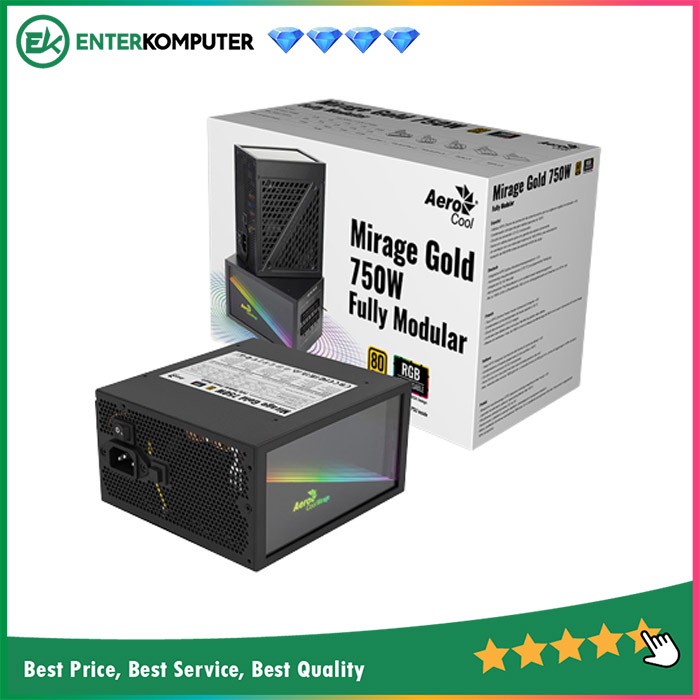 Aerocool Mirage Gold 750W 80 Plus Gold Fully Modular / PSU 750W