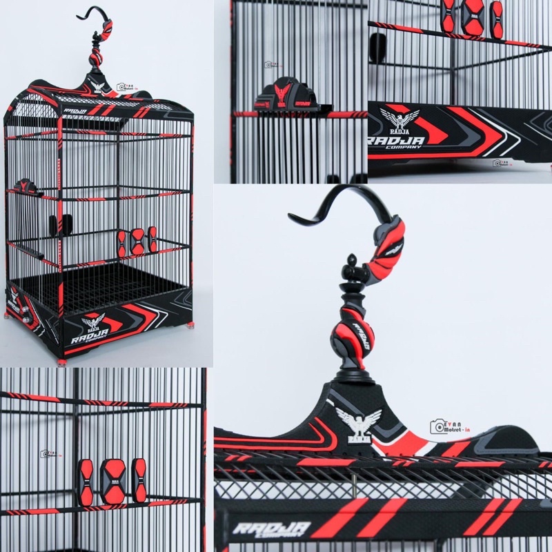 SANGKAR KANDANG KOTAK RADJA COMPANY 3D CARBON NO 1&2 (ada sertifikat)