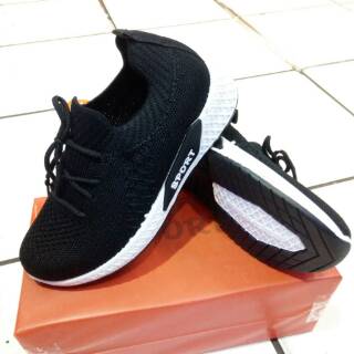 Sepatu slip on Anak Laki laki dan Perempuan Sport flyknit Sepatu slip on Anak Laki laki dan Perempuan Sport flyknit