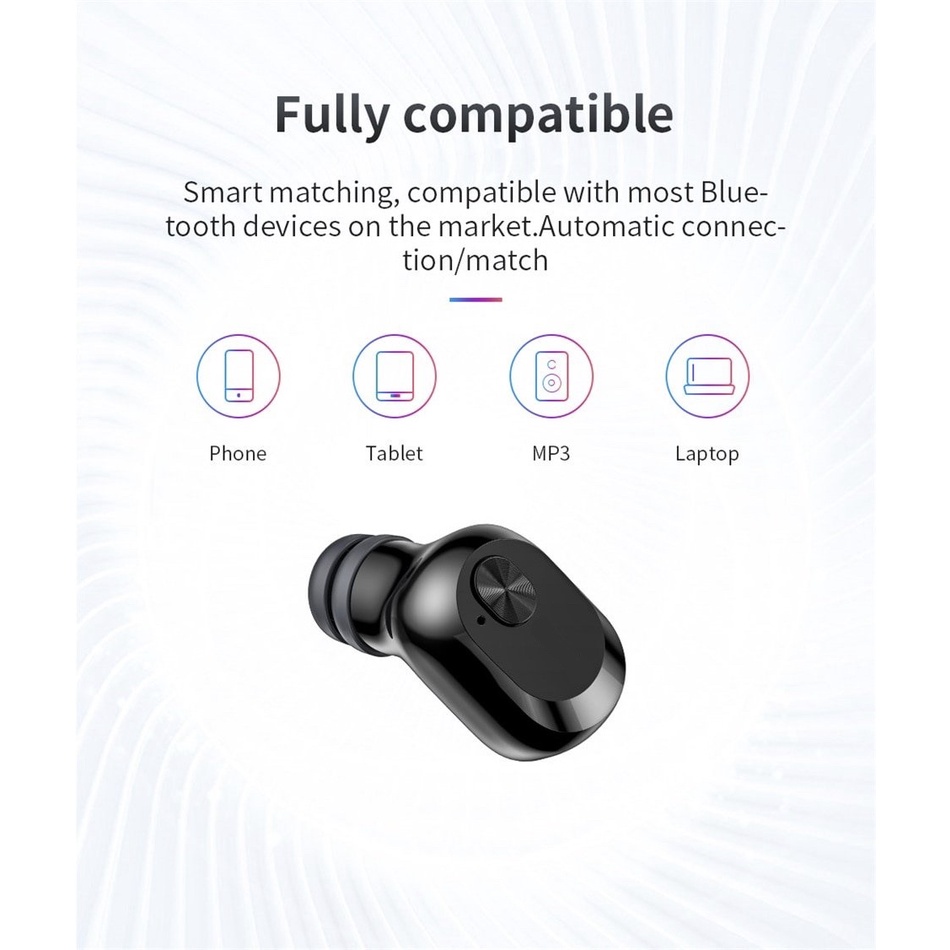 TWS Smart Wireless Bluetooth 5.0 Waterproof Hi-Fi Earphones with Noise Reduction Encok W01 NGW01