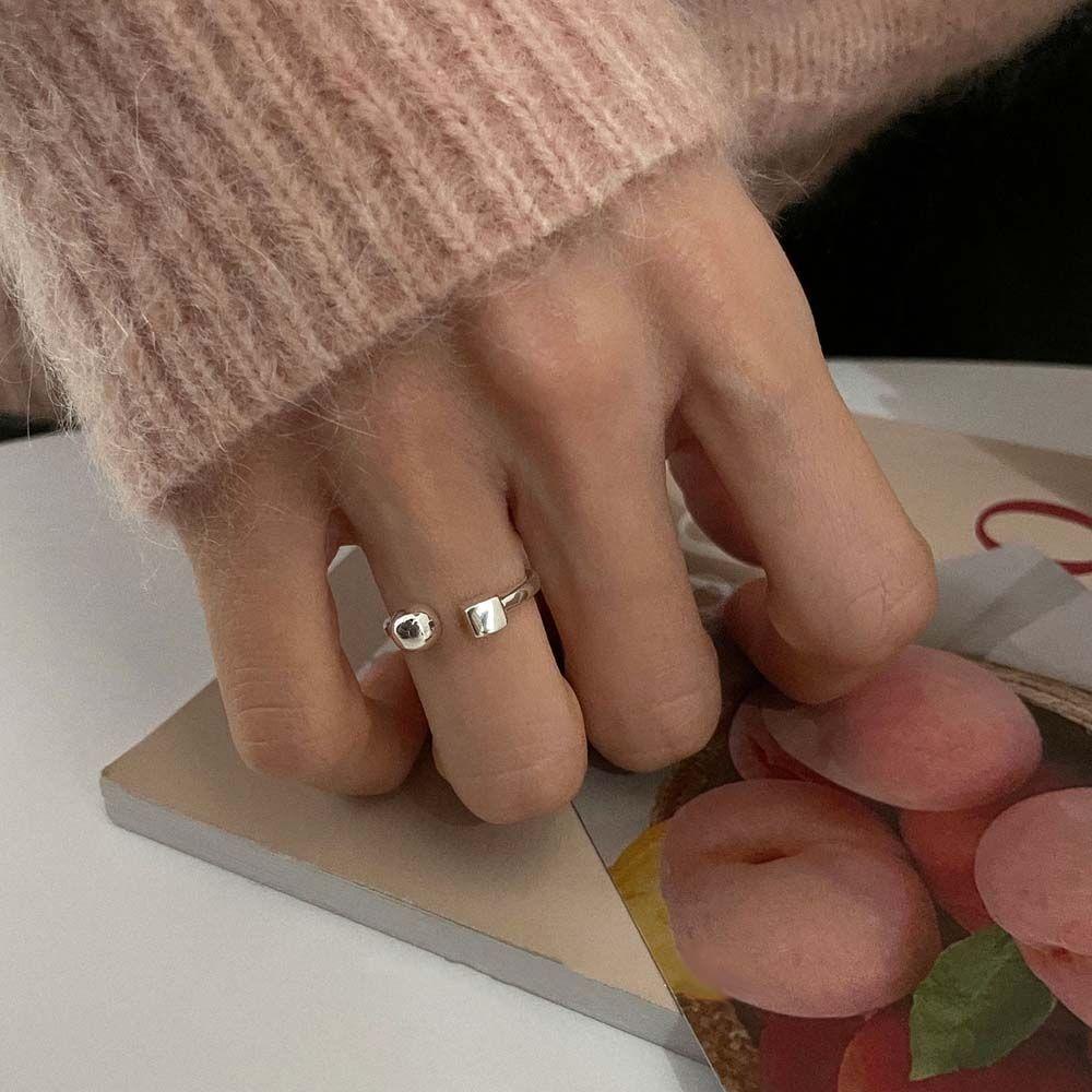 Mxbeauty Cincin Terbuka Kepribadian Retro Minimalis Tembaga Untuk Pria Wanita Vintage Knuckle Ring