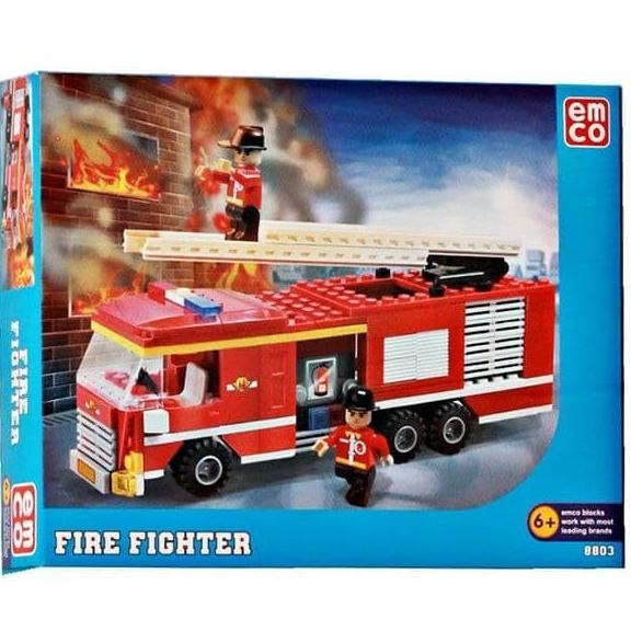 Emco 8803 Firefighter Brix Lego Pemadam Kebakaran Original Murah
