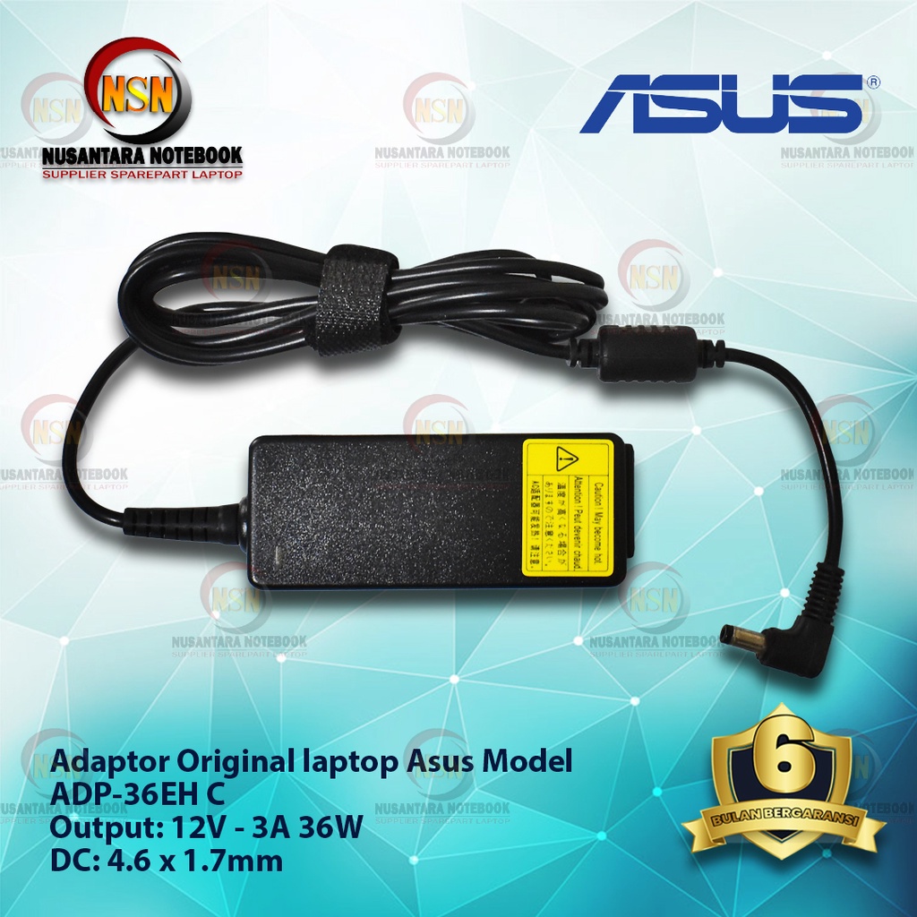 Adaptor Charger Laptop Asus ADP-36EH 12V-3A 36W DC 4.6 X 1.7mm