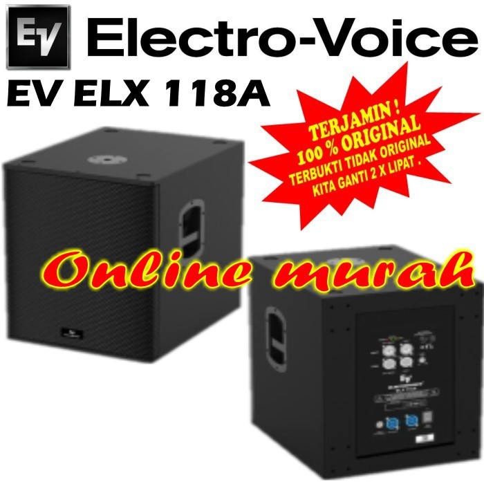 SUBWOOFER AKTIF ELECTROVOICE EV ELX118A ELX 118 A 18 in 1 pcs ORIGINAL