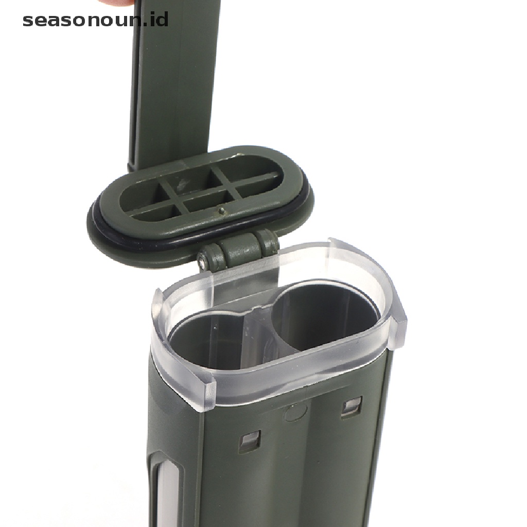 【seasonoun】 Tactical Box Retention Compatible For 18650 CR123 AA/AAA Battery Storage .