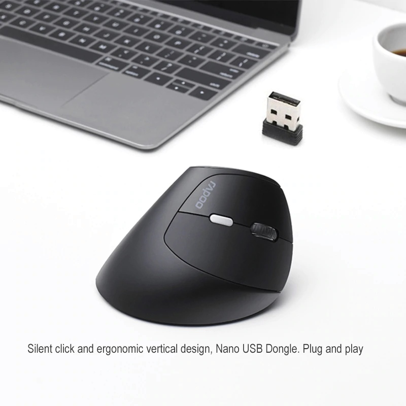 Rapoo MV20 Wireless Vertical Mouse Ergonomic 3 DPI Optical Sensor