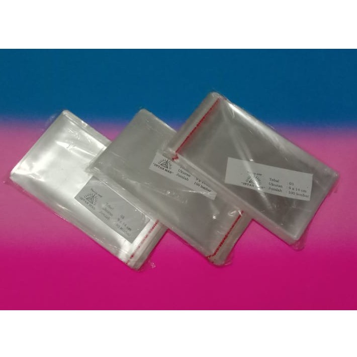 

KUALITAS TERBAGUS!!! Plastik OPP 9x16 cm Seal/Lem