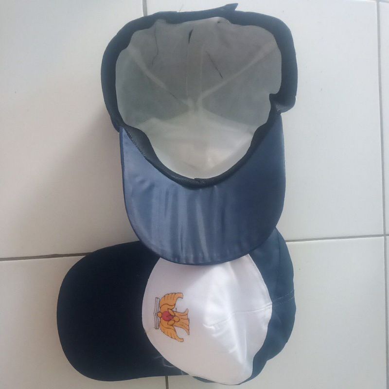 Topi SMP SLTP Bordir Biru Putih