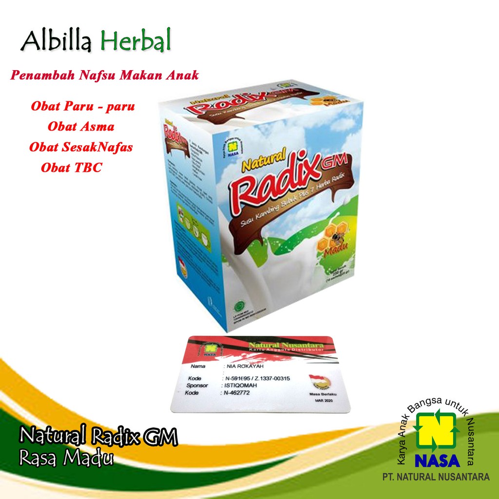 SUSU RADIX GM ORI SUSU KAMBING ETAWA NASA OBAT ASMA OBAT PARU-PARU OBAT TBC OBAT FLEK