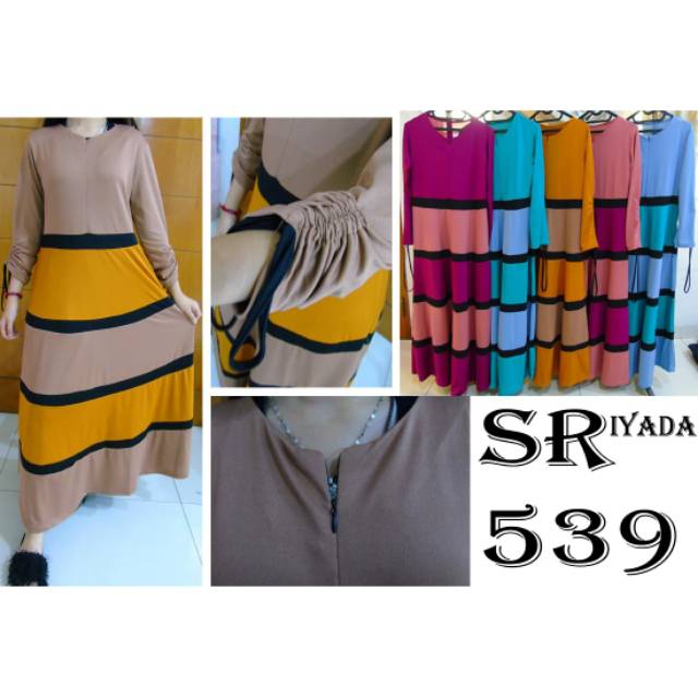 Gamis Iyada kombinasi warna