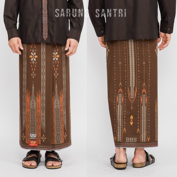 Sarung BHS Infinity Gold Motif PKC Coklat Muda