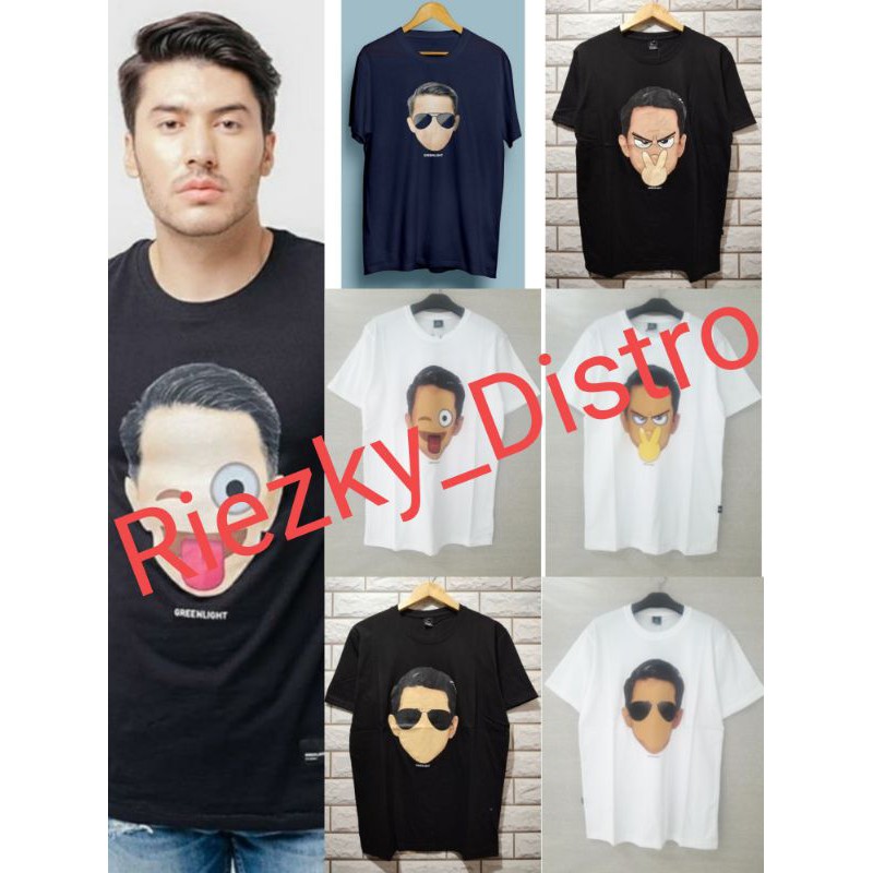 Kaos Greenlight Original Terbaru/Kaos Emoticon Ariel Noah/Kaos Pria Terpopuler