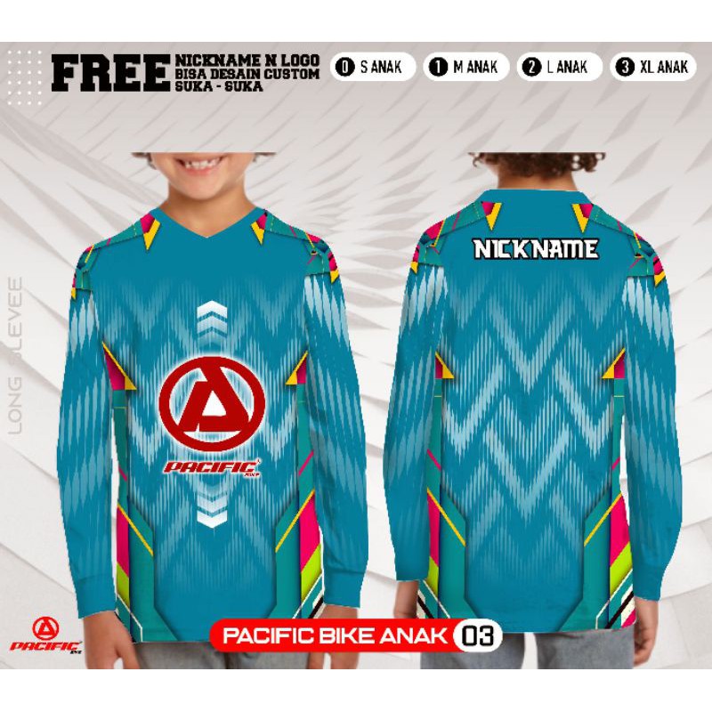 Jersey sepeda anak pacific