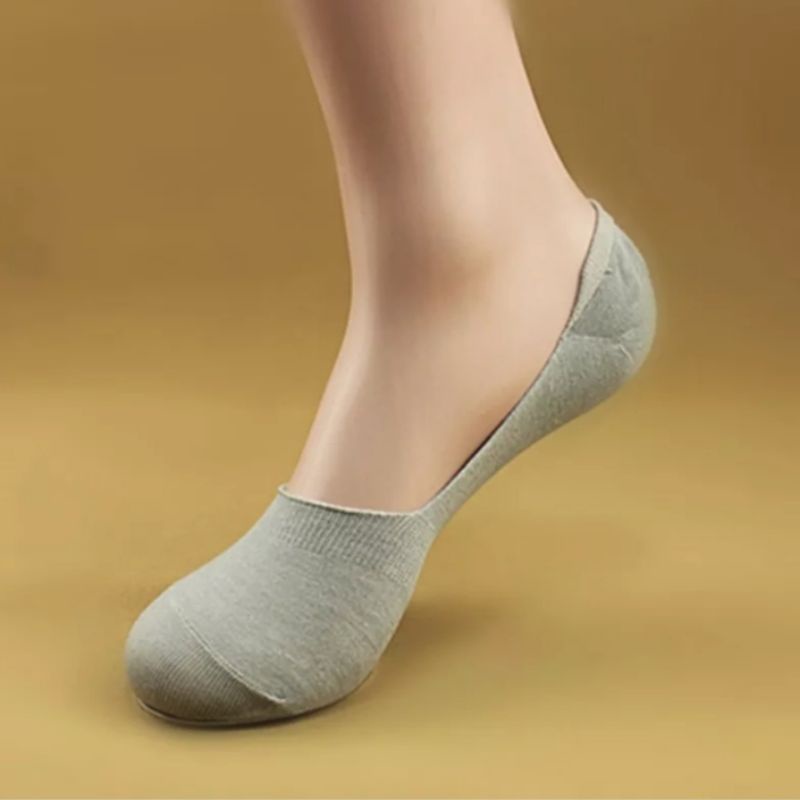 Sepasang Kaos Kaki Pendek Tumit Telapak Pria Serat Bamboo Anti Bacterial