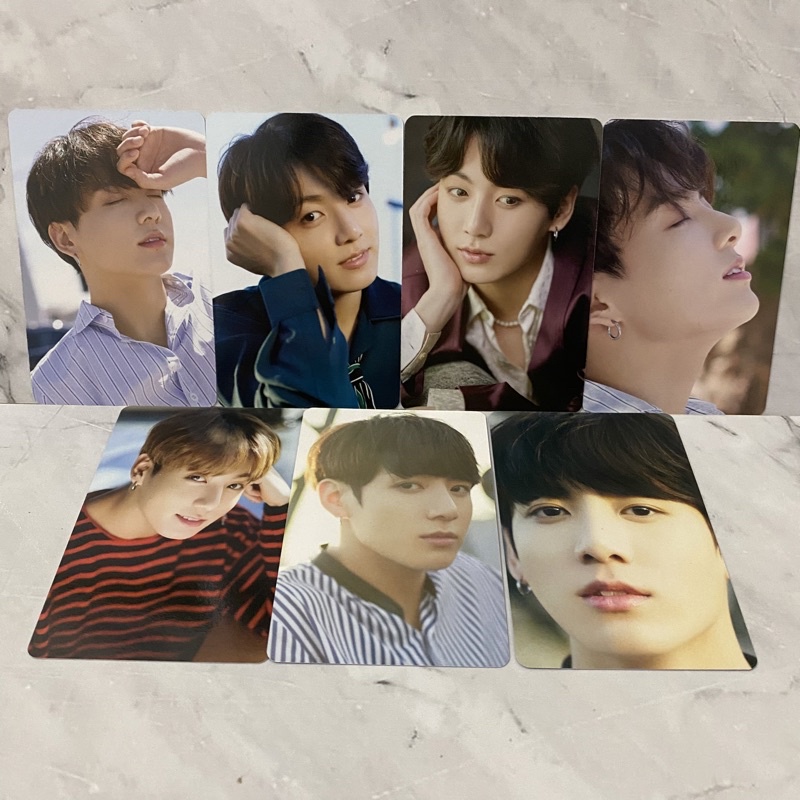 7pcs JUNGKOOK dicon 101 photocard pc official jk glowing zoom