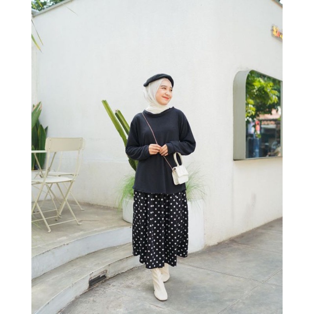 BLOUSE WANITA - ALMA BASIC - ATASAN KOREA - PAKAIAN WANITA