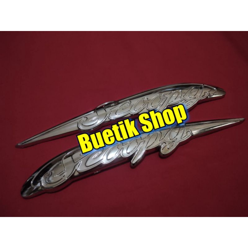 Emblem Logo Honda Scoopy Karbu Lama old