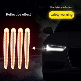 STIKER GAGANG 3D Reflective Sticker Gagang Pintu Mobil Car Door Handle Safety Warning Scratch Resist