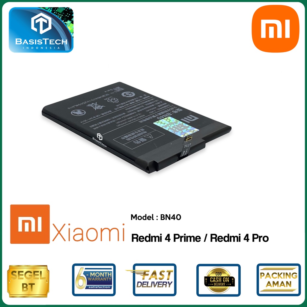 BATERAI XIAOMI REDMI 4 PRIME - XIAOMI REDMI 4 PRO - BN40 - ORI99