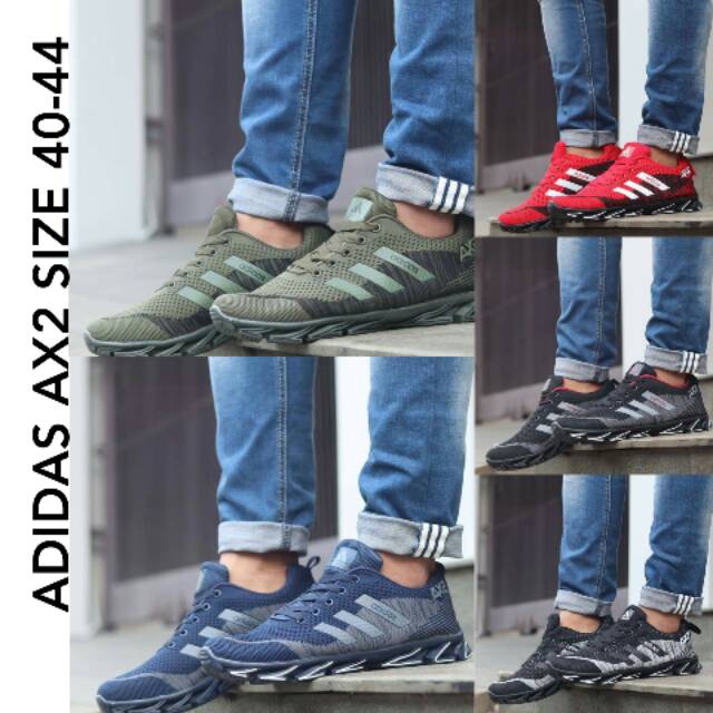 Sepatu Outdoor Adidas-Sepatu Tracking-Sepatu Adidas Springblade-Sneakers Pria