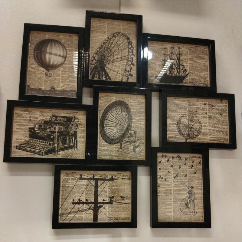 Terlaris Unik VAKSBO Bingkai Foto Kolase 8 Gambar Ukuran 5R + Packing-7