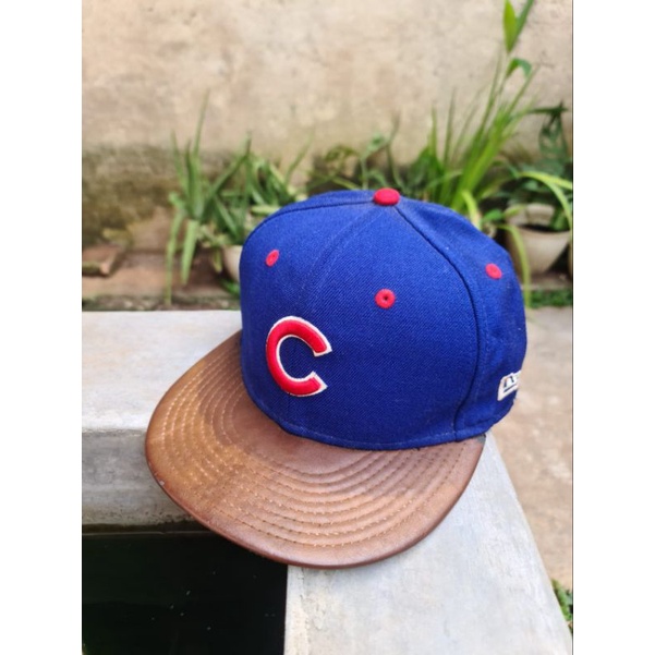 Topi New Era MLB Chicago Cubs Fitted Cap Caps Hat Hats