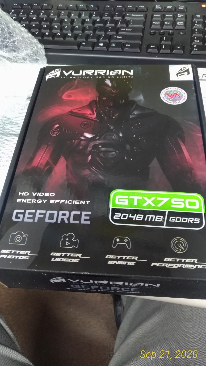  VGA VURRION GTX 750 2GB DDR5 128Bit GARANSI RESMI Shopee 