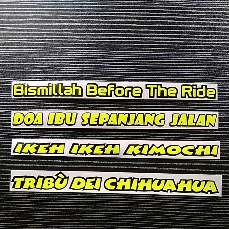 STICKER HELM STIKER VISOR