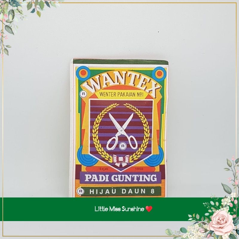 WANTEX WARNA HIJAU DAUN 8 Wenter Padi Gunting Pewarna Tie Dye Baju Sumbo Sumba Kain Cotton Satuan Ecer Grosir Jumputan Ikat Art Celup Wantek Pakaian Warna Baru Murah Bagus Kualitas DYE TIE Baik Quality Malang Lancar Grosir Warna Pakaian Pewarna Wenter