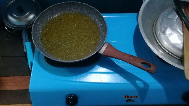 Fp0633 26cm Cypruz Fry Pan Kayu Marble Teflon Induksi