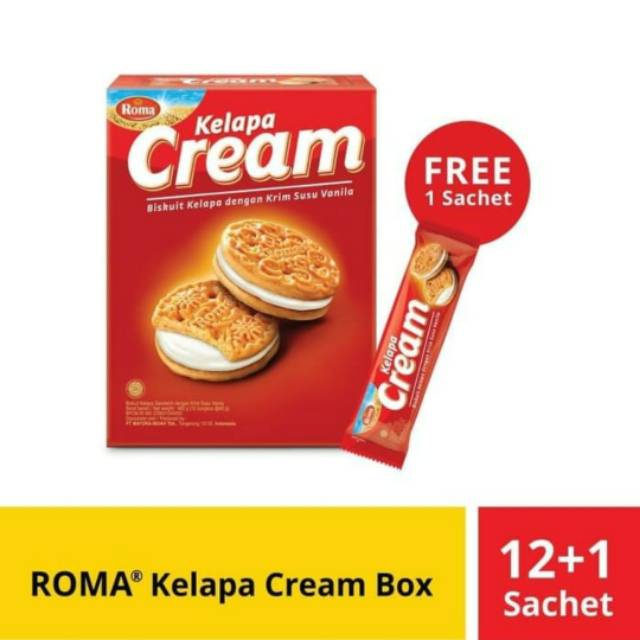 

Roma Kelapa Cream ( 40 Gram x 12+1 Pcs )