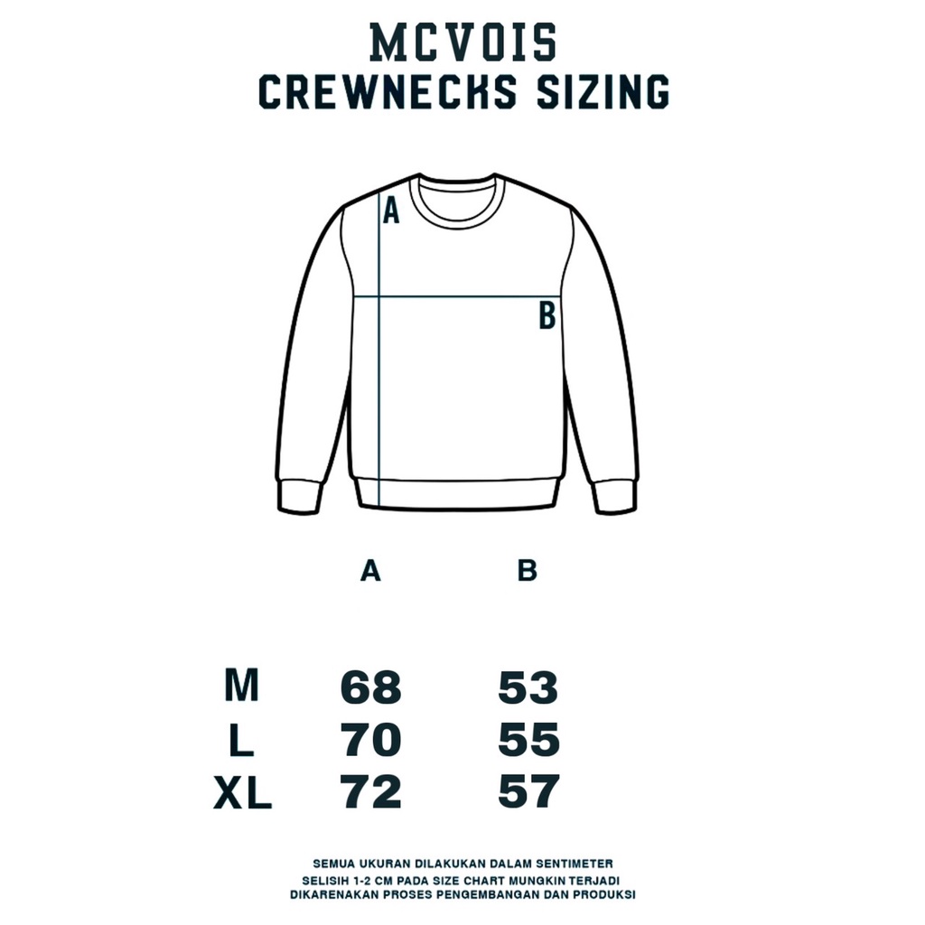 Sweater Crewneck Polos Mccvois Pria Wanita