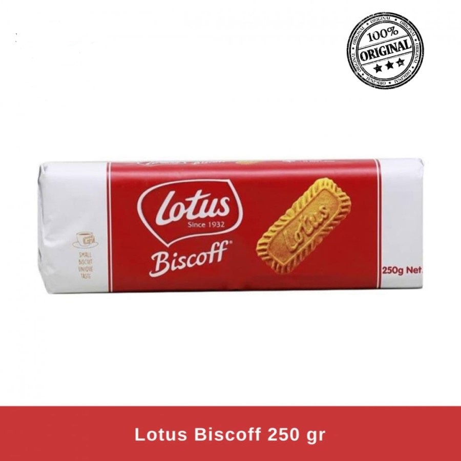 BISKUIT LOTUS BISCOFF CARAMELIZED 250GR ISI 32PCS