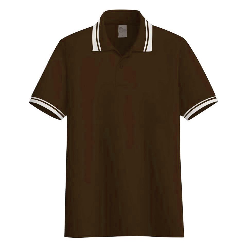 Kaos polos - Polo Coklat Tua polo shirt pria | kaos kerah pria polo shirt lengan pendek | atasan baju kaos seragam polos grosir