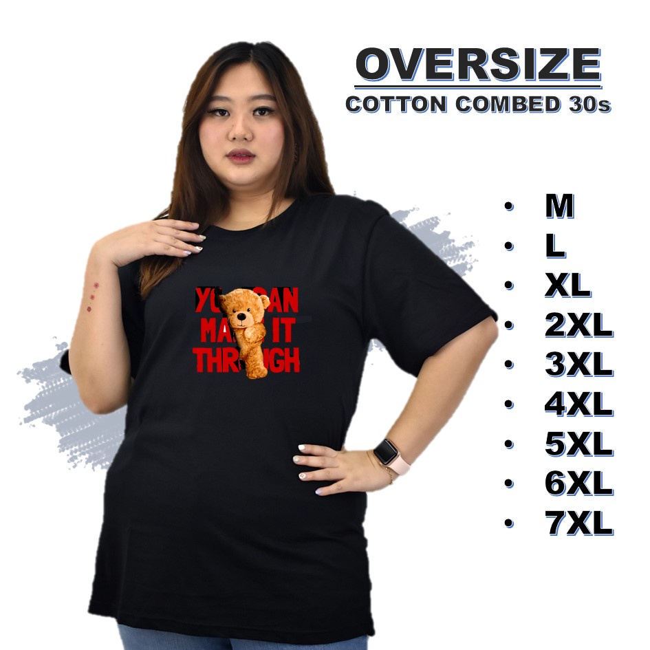 Kaos wanita korea ld 120 130 140 super jumbo ukuran xxl xxxl xxxxl cewek dewasa keren oversize murah