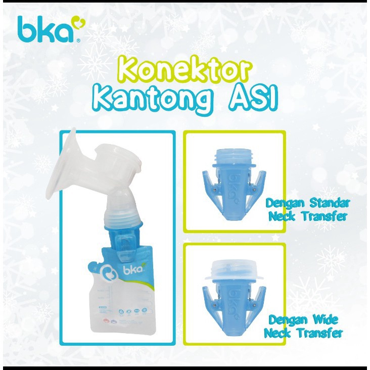 PMS189 KONEKTOR KANTONG ASI BKA WITH WIDE NECK TRANSFER ISI 1 PCS